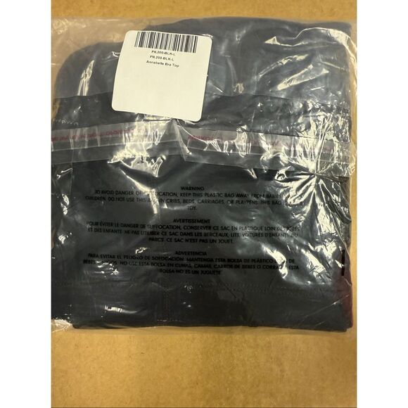 New Gigi C Annabelle Sports Bra Crop Top Black L - Picture 4 of 7